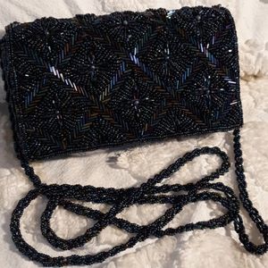 Iridescent Beaded Evening Bag